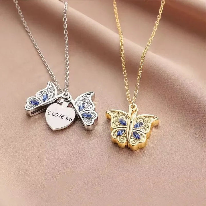 I Love You Butterfly Necklace