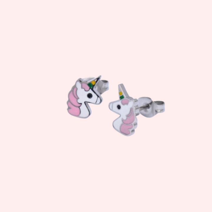Kids Unicorn Stud Hypoallergenic Earrings