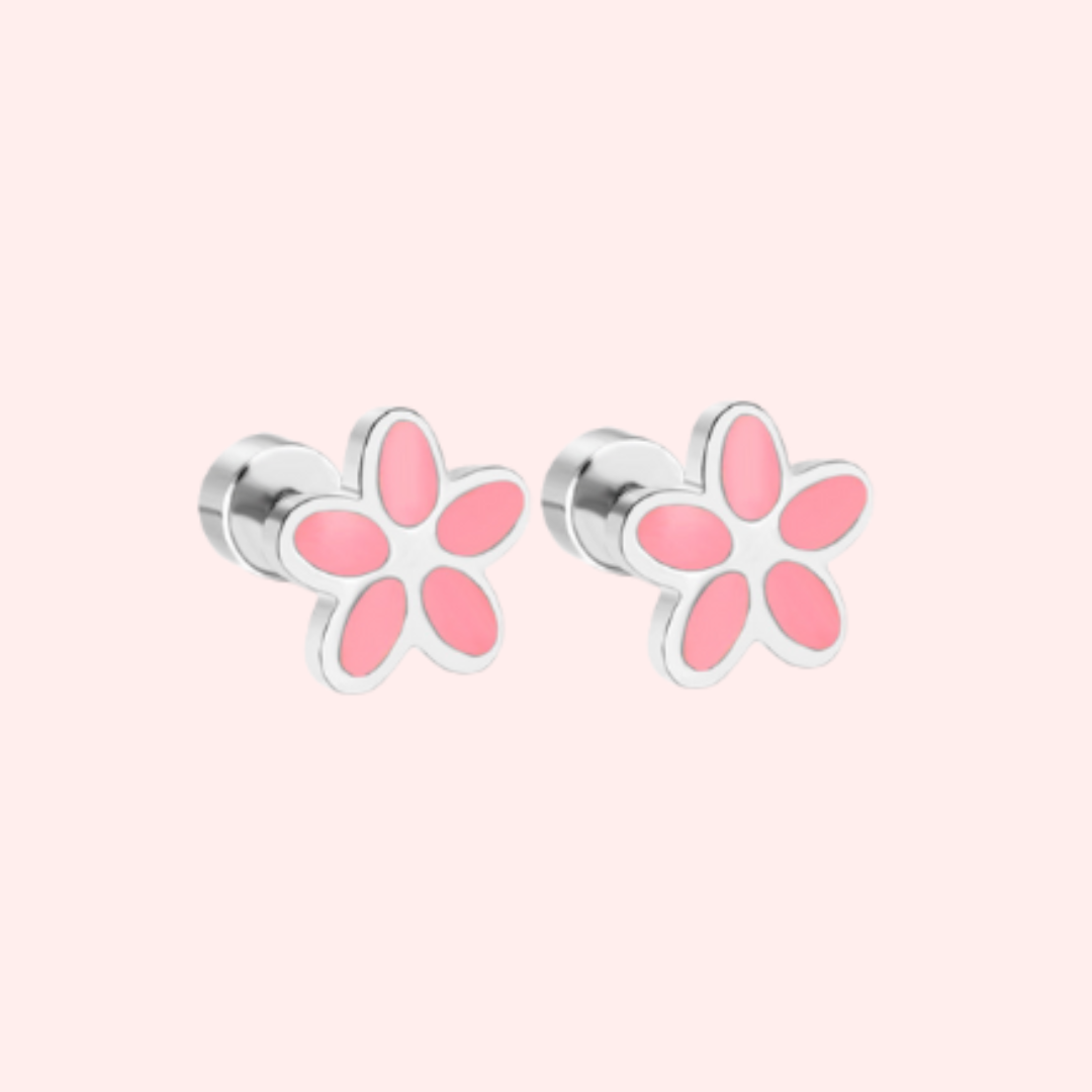 Dainty Flower Flat Back Earrings