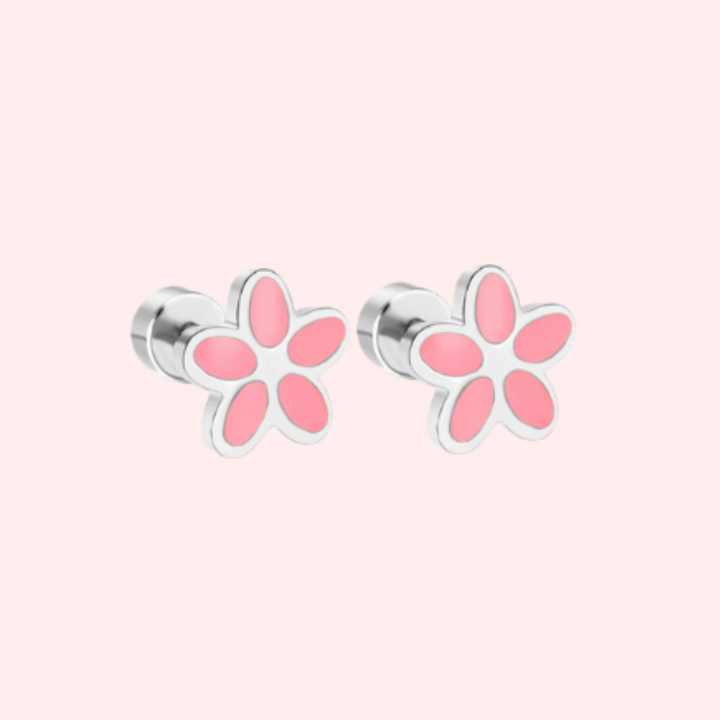 Dainty Flower Flat Back Earrings