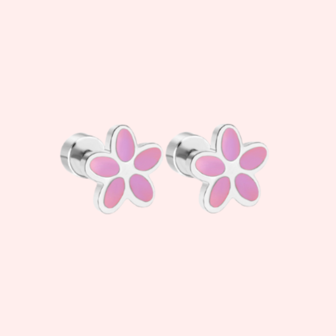 Dainty Flower Flat Back Earrings