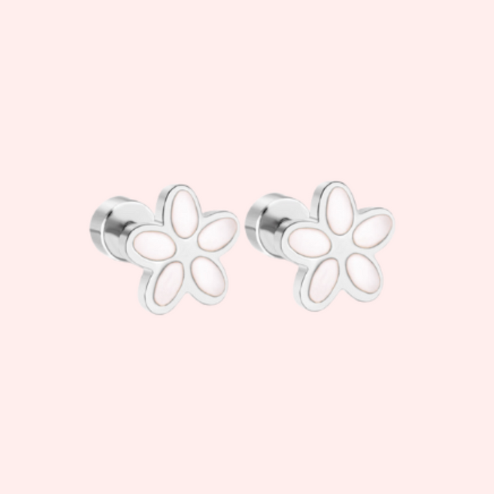 Dainty Flower Flat Back Earrings