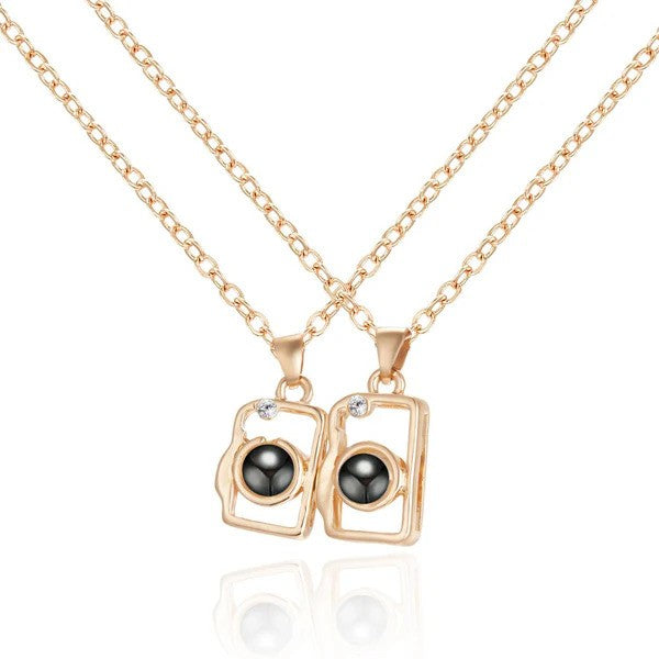 I Love You in 100 Languages BFF Camera Necklace