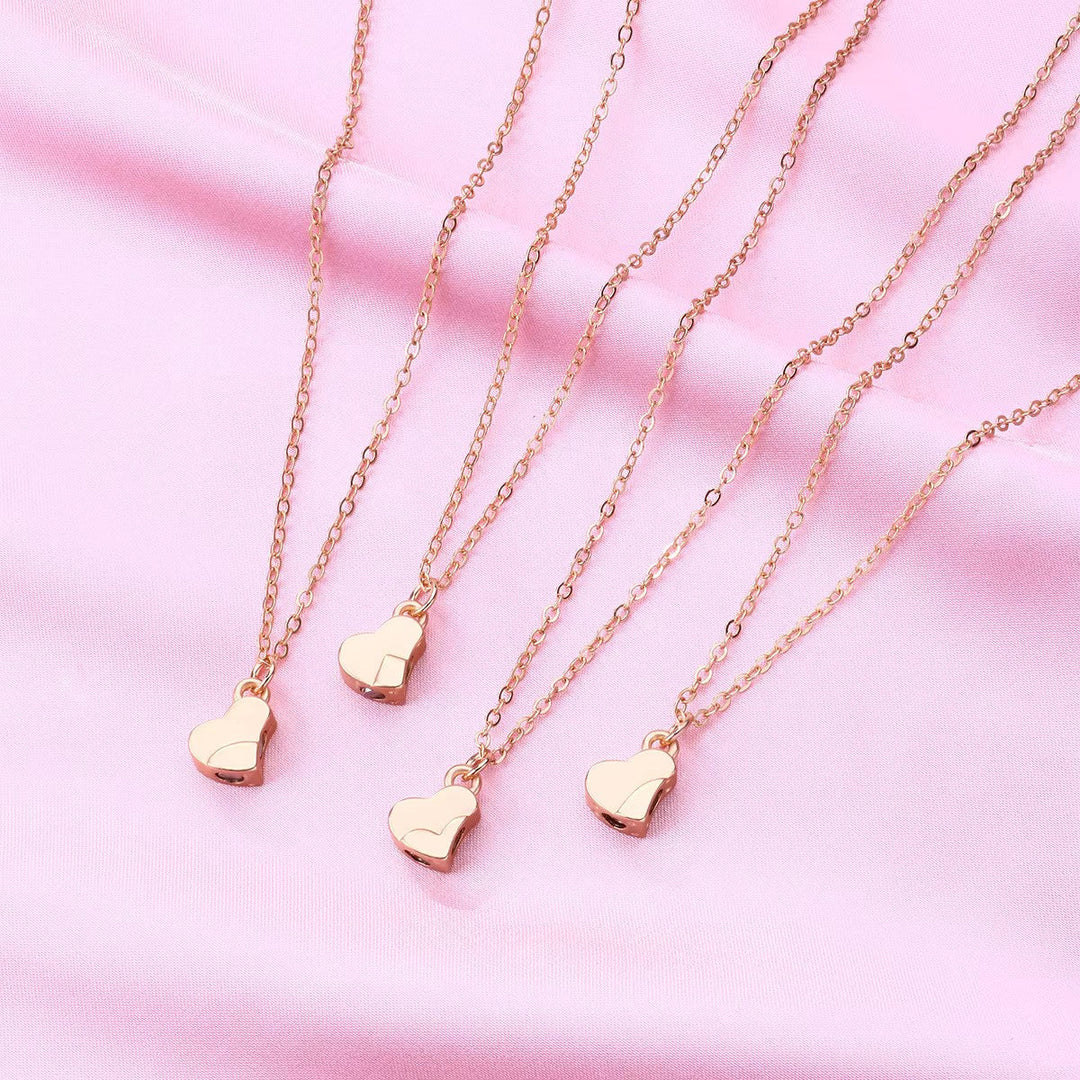 Four-Leaf Clover Heart Magnetic Necklace
