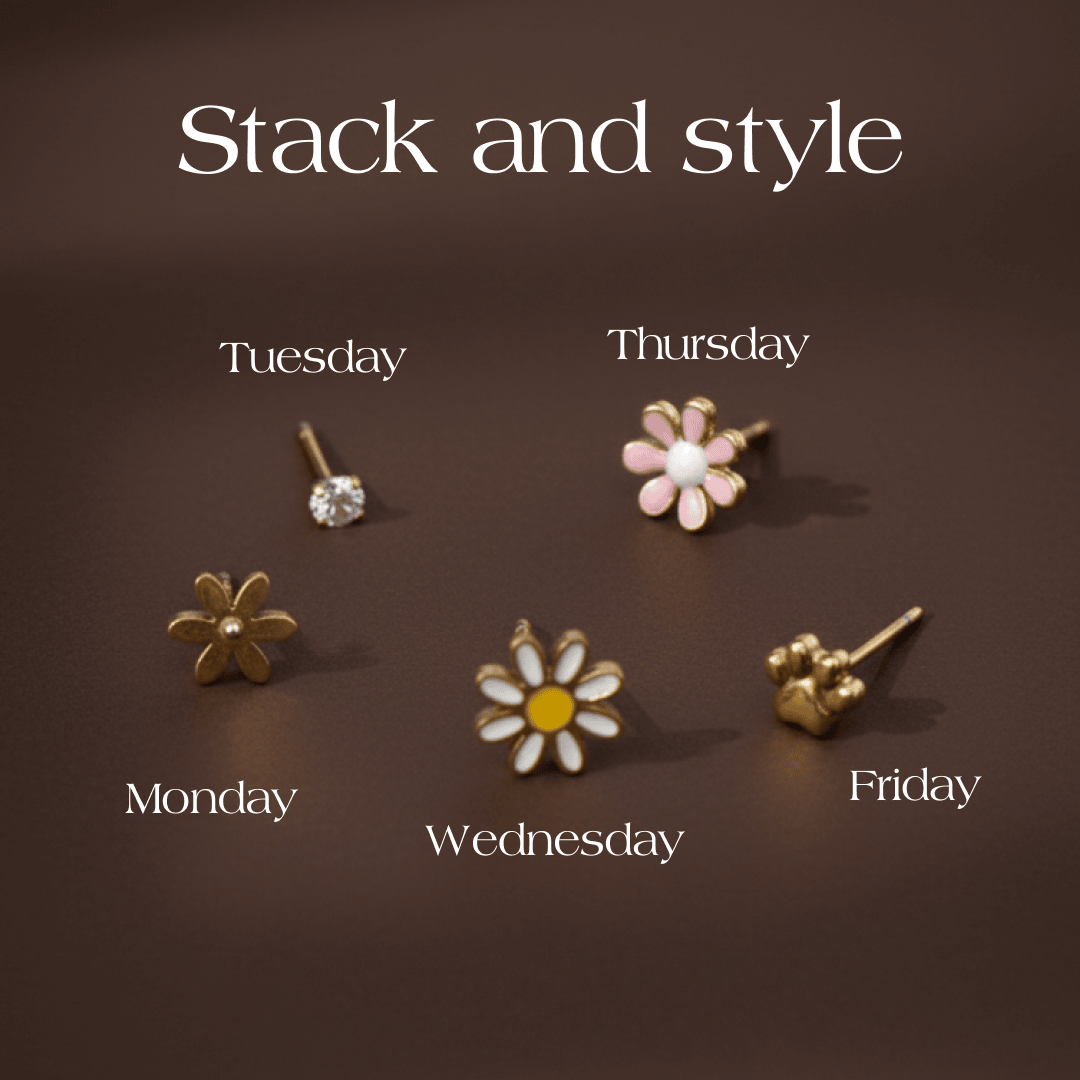 Daisy Stud Hypoallergenic Earrings
