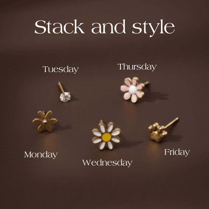 Daisy Stud Hypoallergenic Earrings
